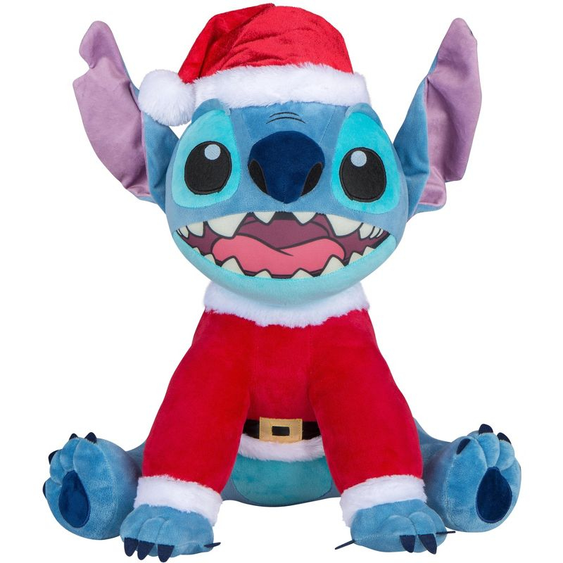 Gemmy Industries Holiday Greeter - Stitch in Santa Hat