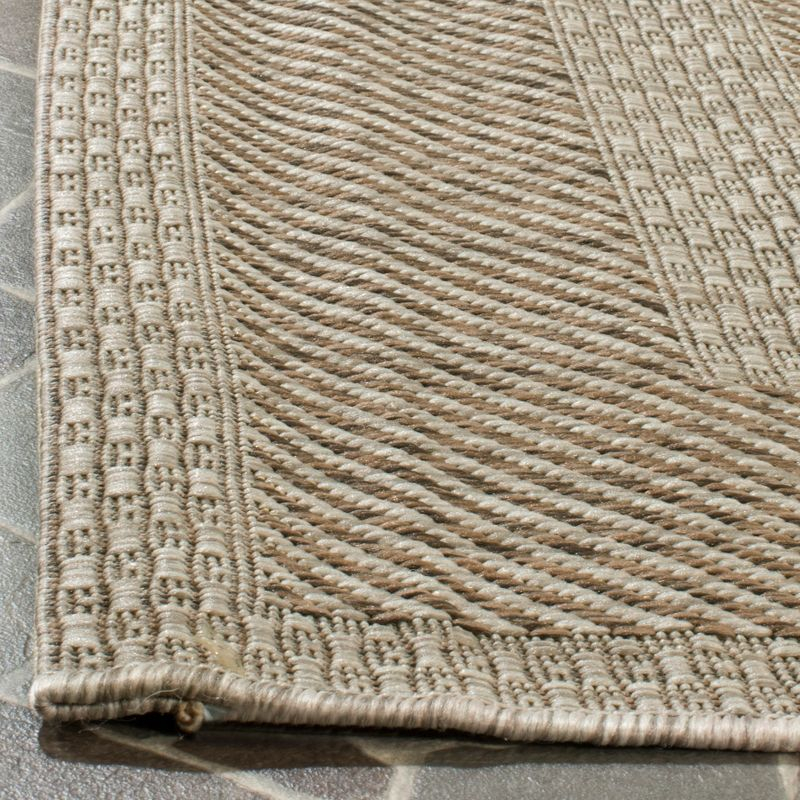 Courtyard CY8477 Power Loomed Indoor/Outdoor Area Rug - Beige/Brown - 4'x5'7" - Safavieh.