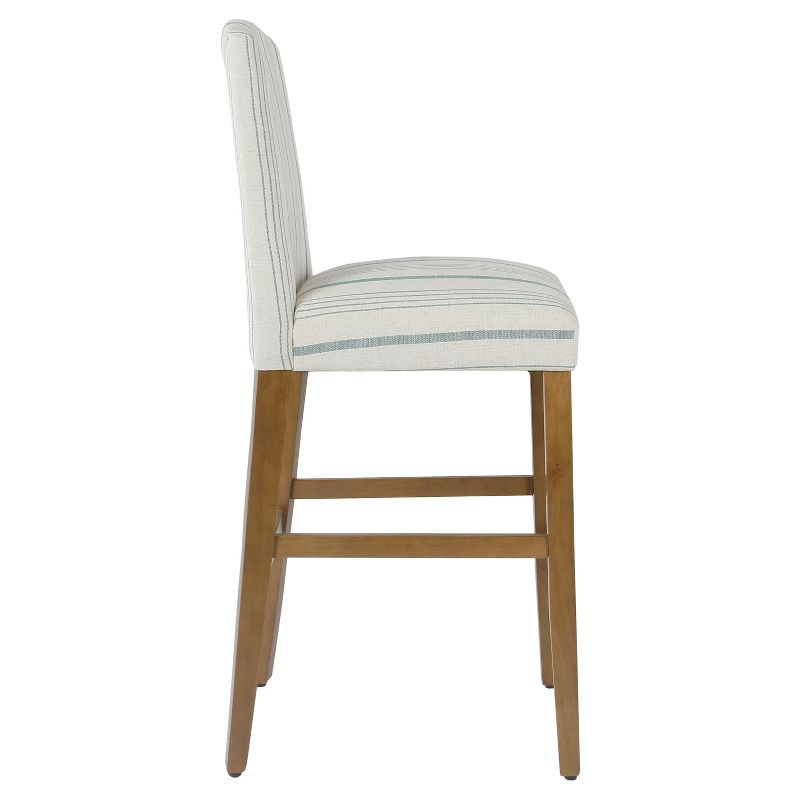 Classic Parsons High Back Barstool Blue - HomePop: Upholstered, Padded, Wood Legs, 250lb Capacity