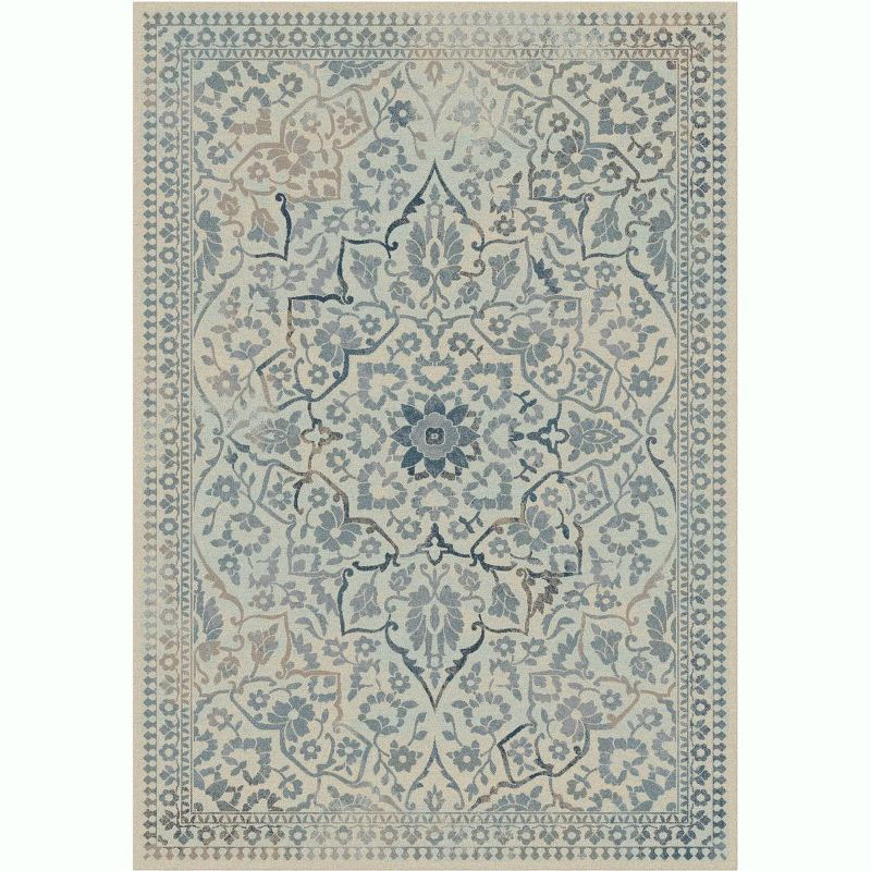 Vintage VTG175 Power Loomed Indoor Area Rug - Cream/Light Blue - 5'3"x7'6" - Safavieh.