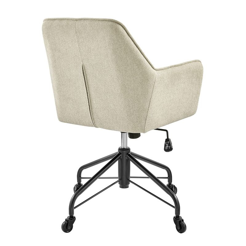 New Pacific Direct Thompson Fabric Swivel Office Arm Chair