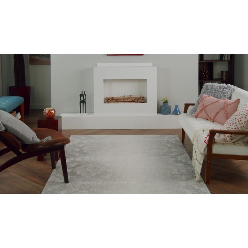 Nourison Elation ETN03 Indoor only Area Rug - Ivory Mocha 9' x 12'