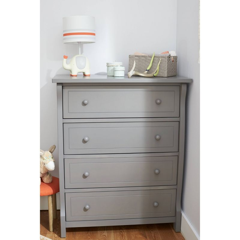 Sorelle Princeton Elite 4 Drawer Dresser - Weathered Gray