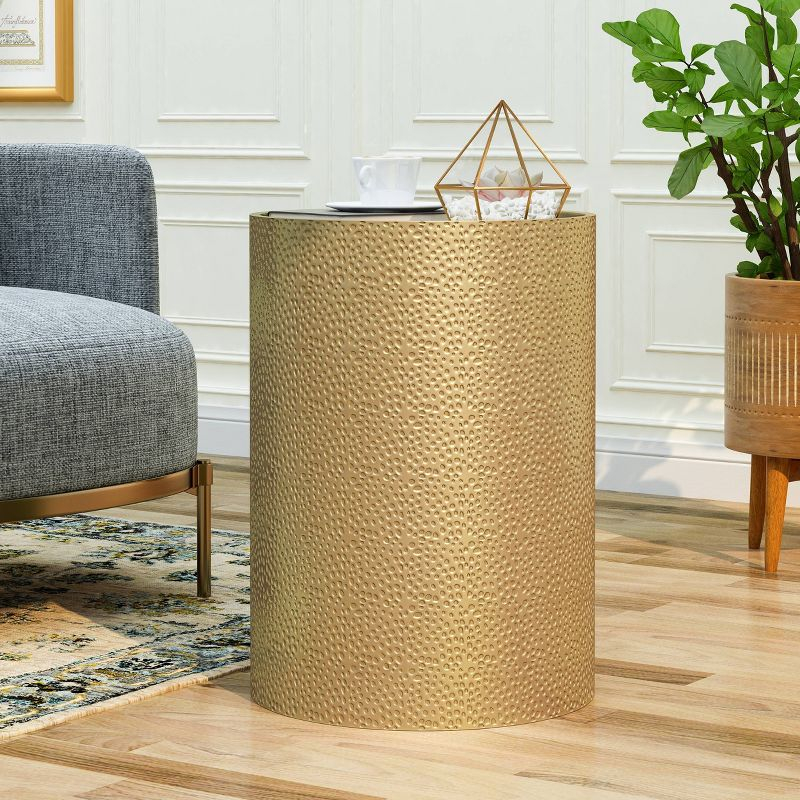 Braeburn Modern Round Accent Table Gold - Christopher Knight Home