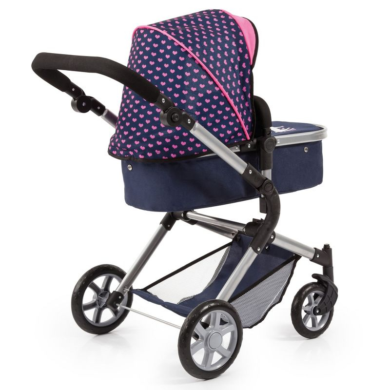 Bayer Design Dolls: Pram Neo City W/ Shoulder Bag, Blue, Pink