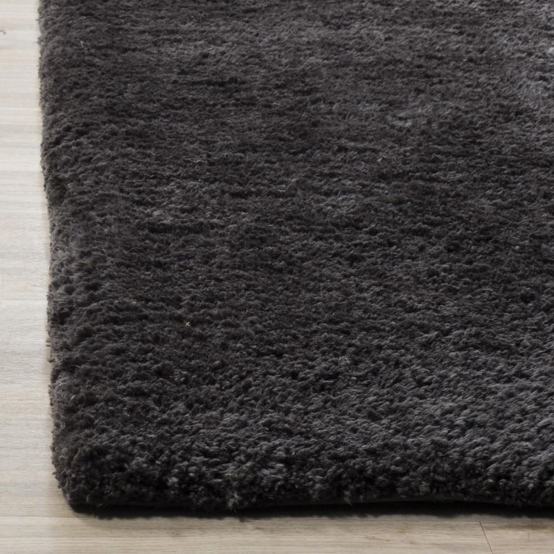 Sheep Shag SSG120 Hand Woven Indoor Area Rug - Charcoal - 4'x6' - Safavieh.