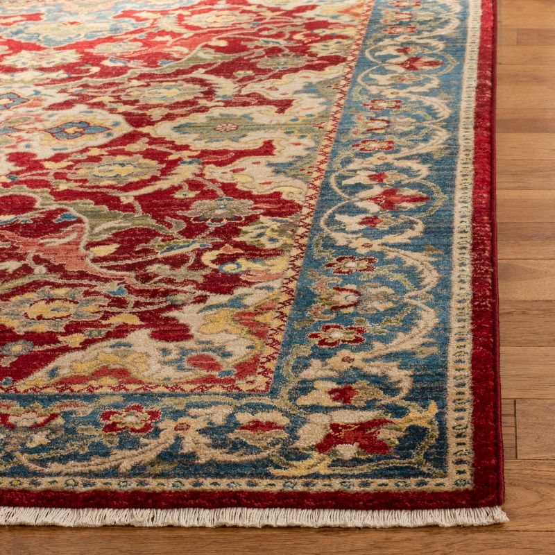 Kashan KSN307 Power Loomed Area Rug - Red/Blue - 5'1"x7'5" - Safavieh