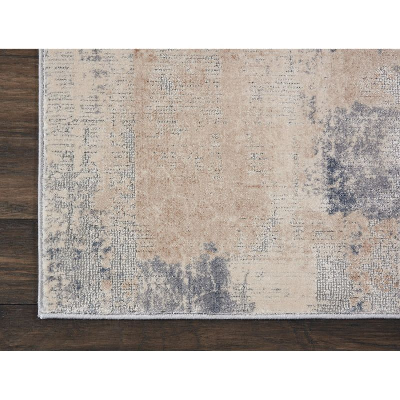 Nourison Rustic Textures Contemporary Abstract Indoor Area Rug Beige/Grey 2'2" x 7'6"