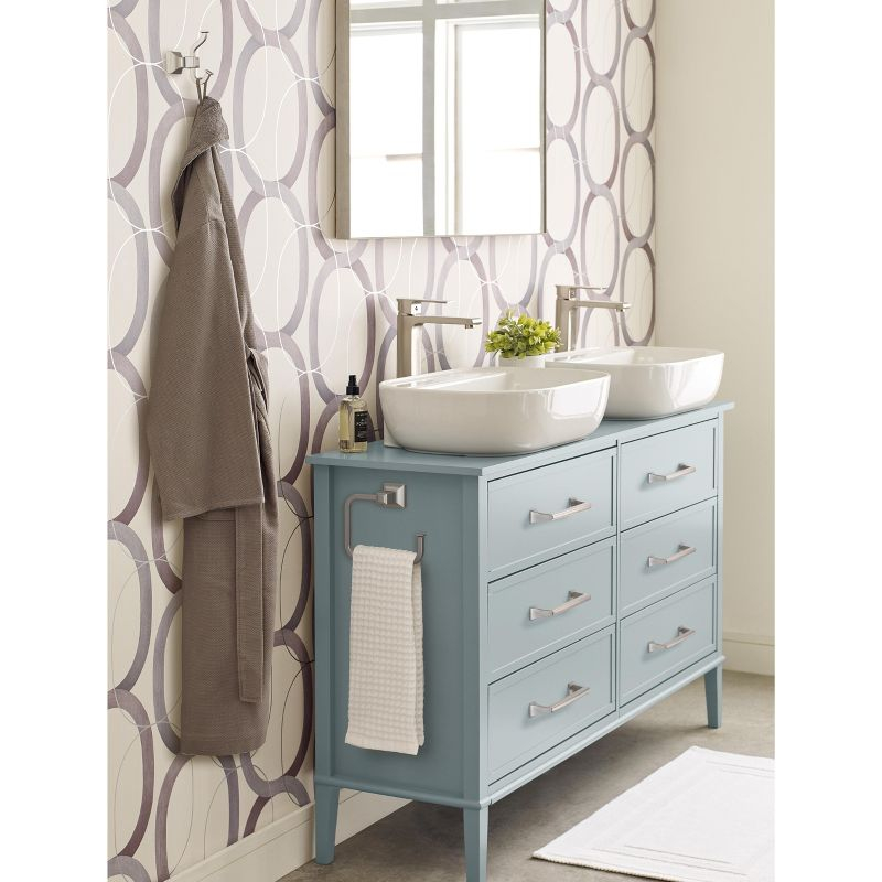 Amerock Mulholland Brushed Nickel Single Prong Robe Hook