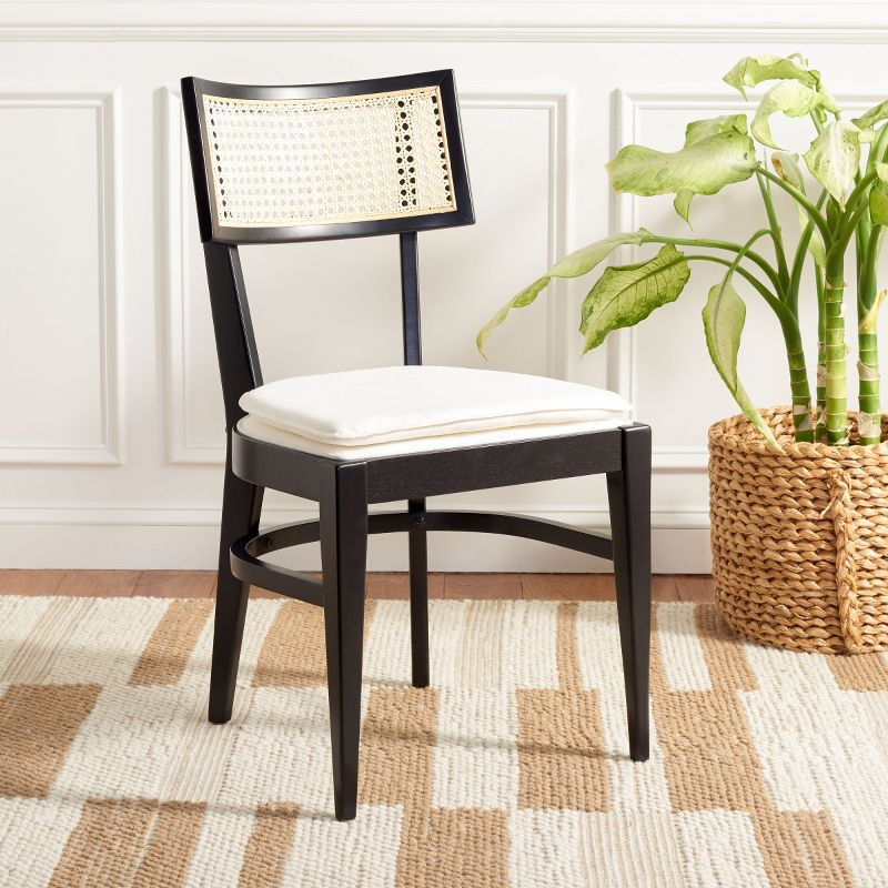 Galway Cane Dining Chair - DCH1007 - Black/Natural - Safavieh