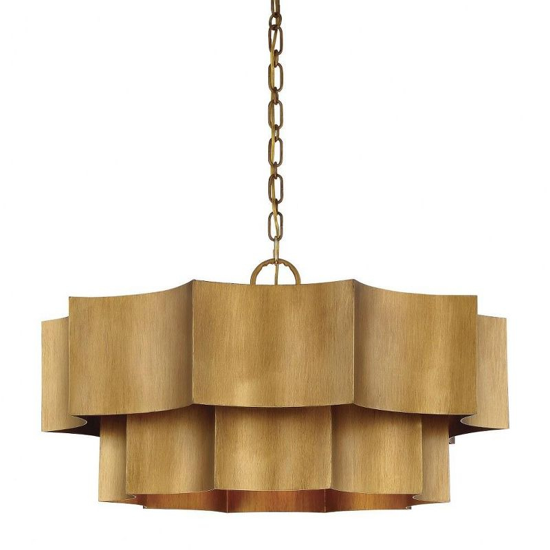 Carney 6 Light Metal Dimmable Tiered Chandelier