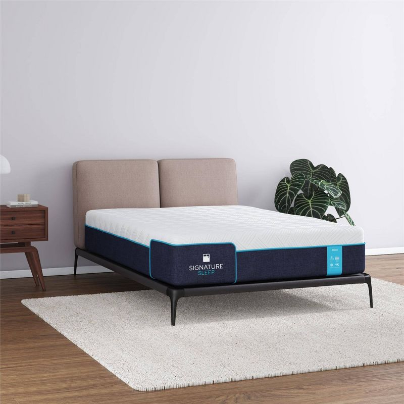 Signature Sleep Bliss 12" Charcoal Cool Gel Memory Foam Mattress Full: Medium Firm, CertiPUR-US, OEKO-TEX Certified