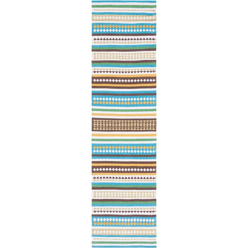 Montauk MTK451 Hand Woven Runner Rug - Light Blue/Ivory - 2'3"x9' - Safavieh.