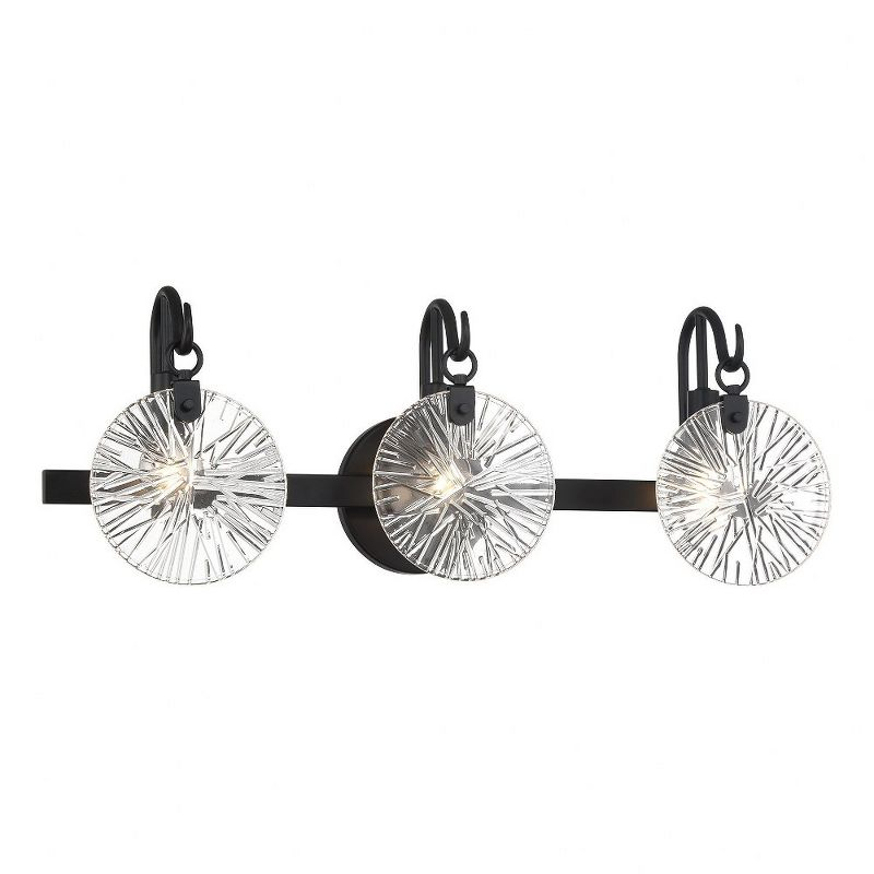Savoy House Addison 3 - Light Vanity in  Matte Black