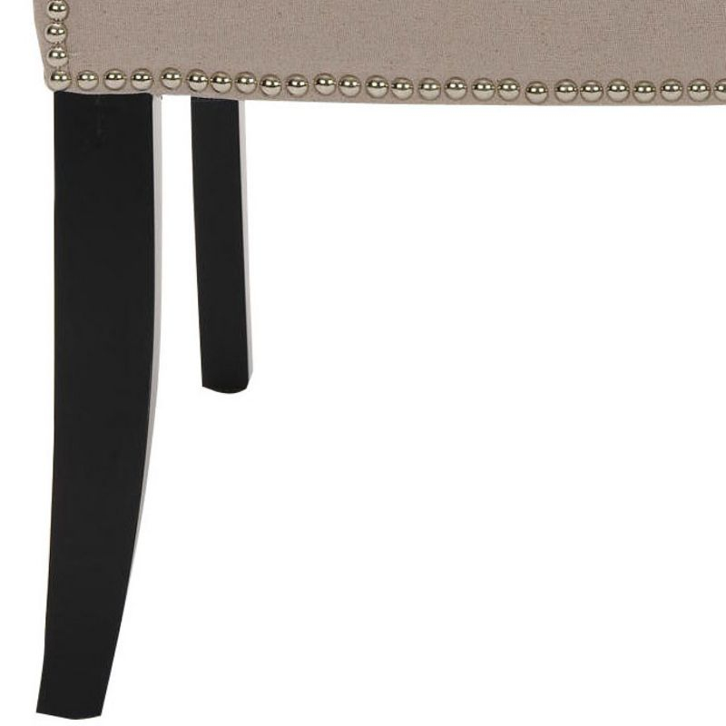 Rachel Arm Chair With Nail Head Trim - MCR4539 - Taupe - Safavieh Couture