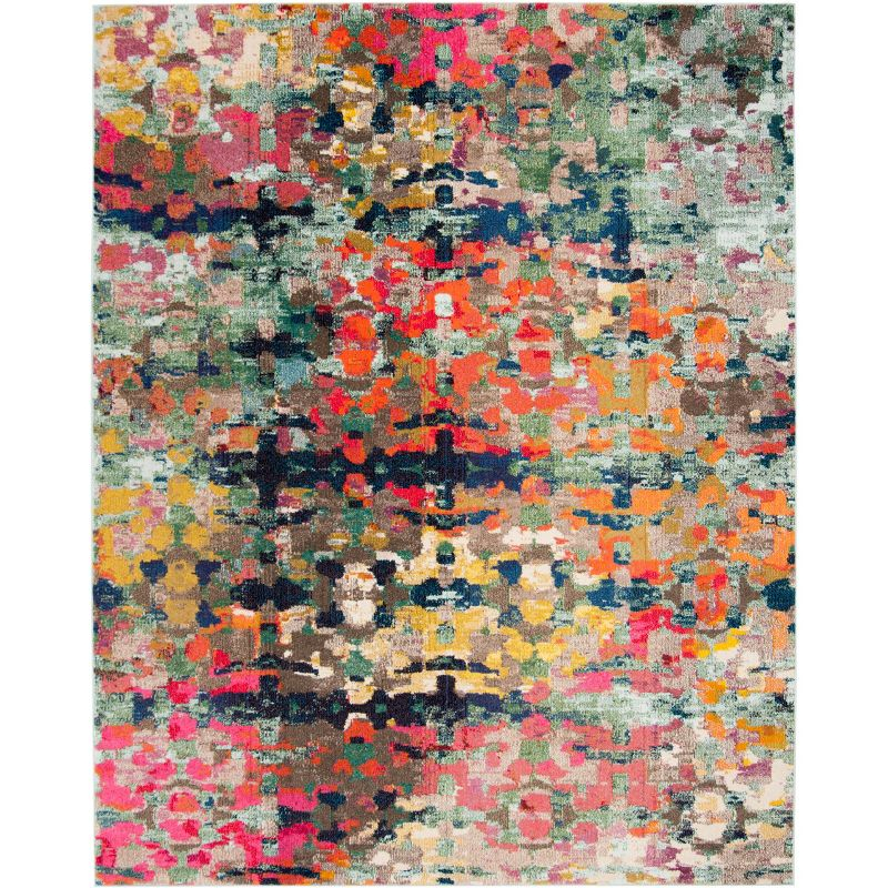 Monaco MNC263 Power Loomed Area Rug - Green/Blue - 8'x10' - Safavieh.