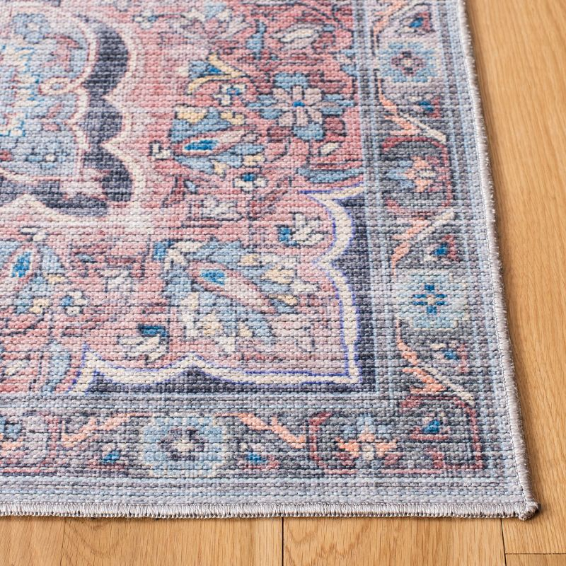 Serapi SEP580 Power Loomed Machine Washable Skid-Resistant Indoor Area Rug - Ivory/Blue - 5'3"x7'6" - Safavieh