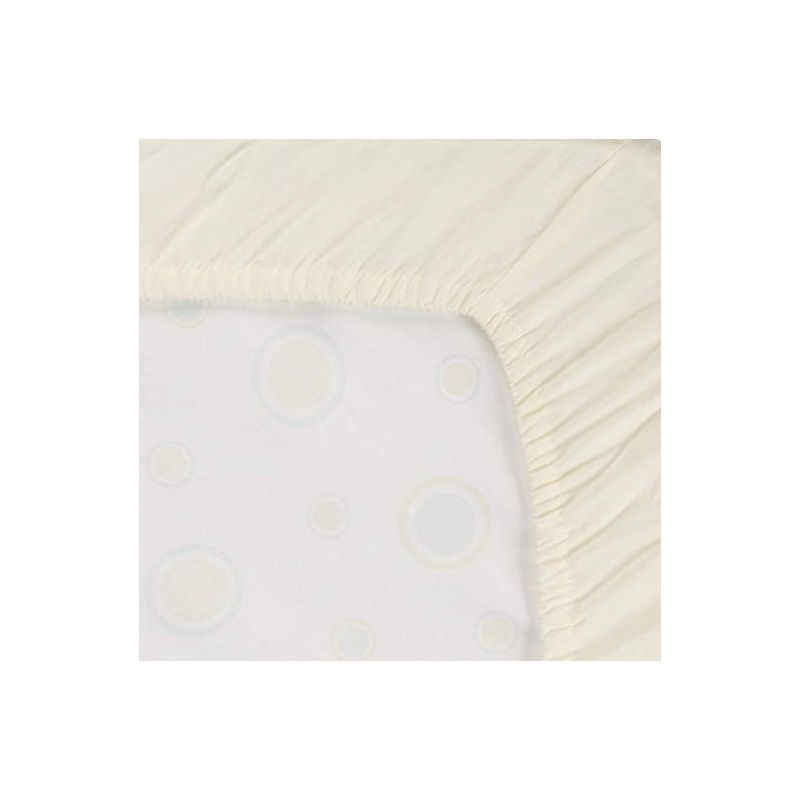 Everyday Kids Fitted Crib Sheet, 100% Soft Breathable Microfiber Baby Sheet, Fits Standard Size Crib Mattress 28in x 52in, Beige Nursery Sheet