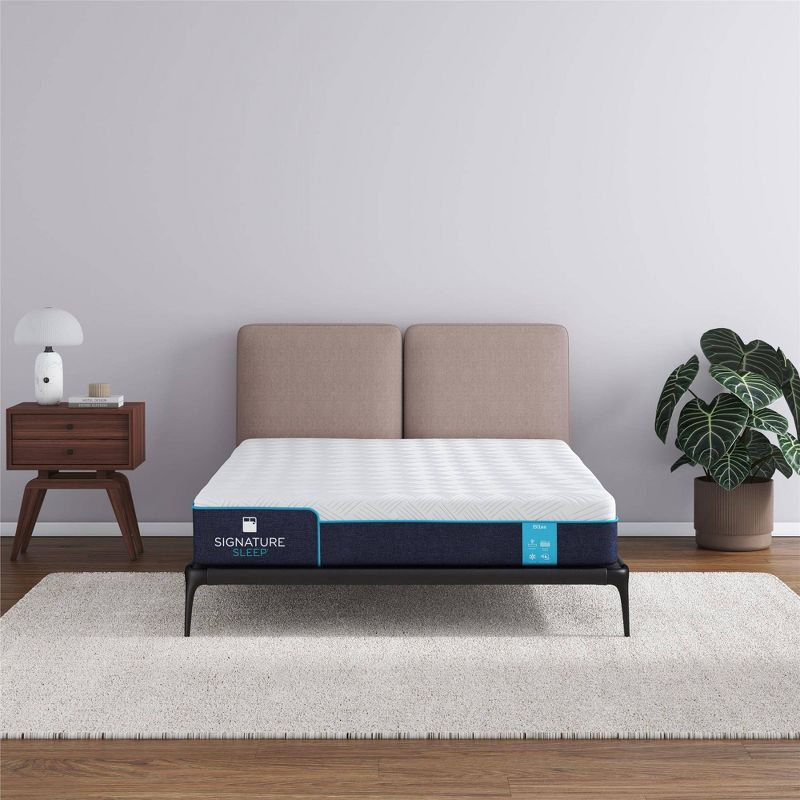 Signature Sleep Bliss 8" Charcoal Cool Gel Memory Foam Mattress Queen