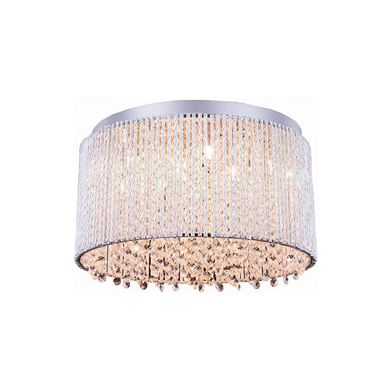 Elegant Lighting Influx 10 light Chrome Flush Mount Clear Royal Cut Crystal