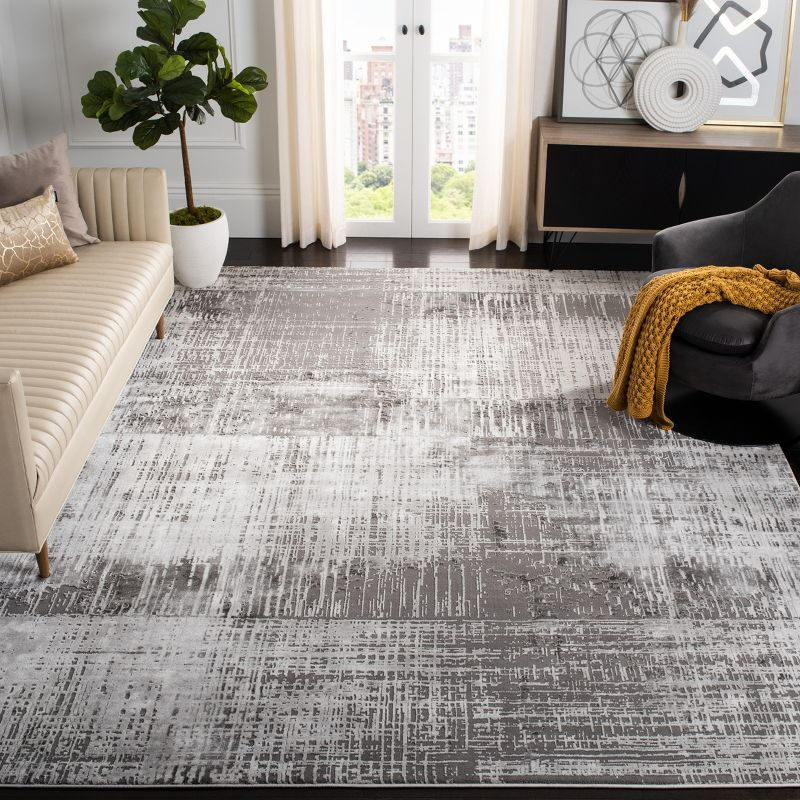 Craft CFT874 Loomed Indoor Area Rug - Grey/Dark Grey - 5'3"x7'6" - Safavieh