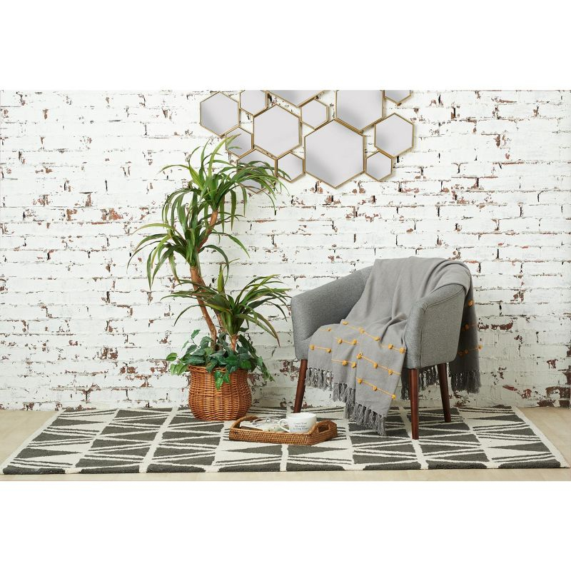 carol & frank Tabb Boulder Ochre 50" x 60" Throw Blanket