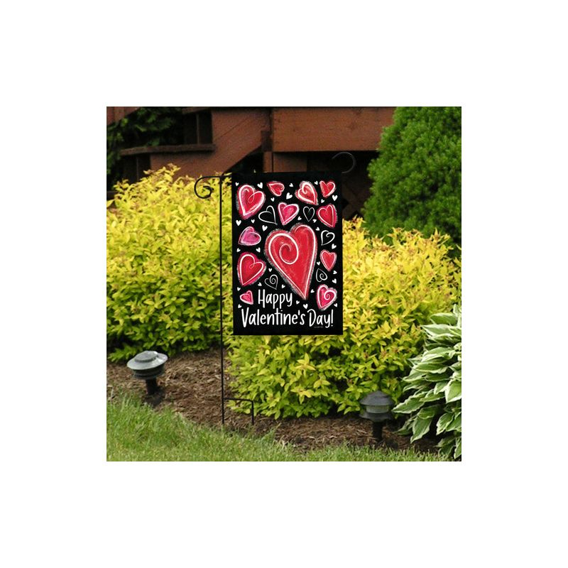 Briarwood Lane Valentine's Garden Flag 18x12.5 For Outdoor Valentine Heart Dance Garden Flag Flag For Valentine's Garden Flag Flags For Outside