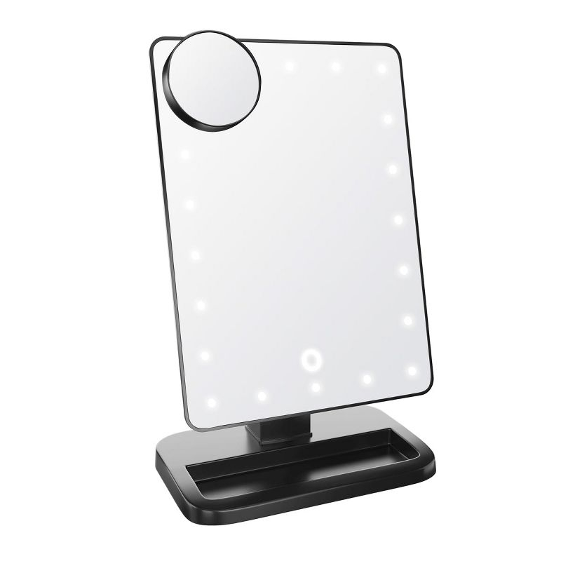 Impressions Vanity Touch XL Dimmable LED Makeup Mirror with Bluetooth Black