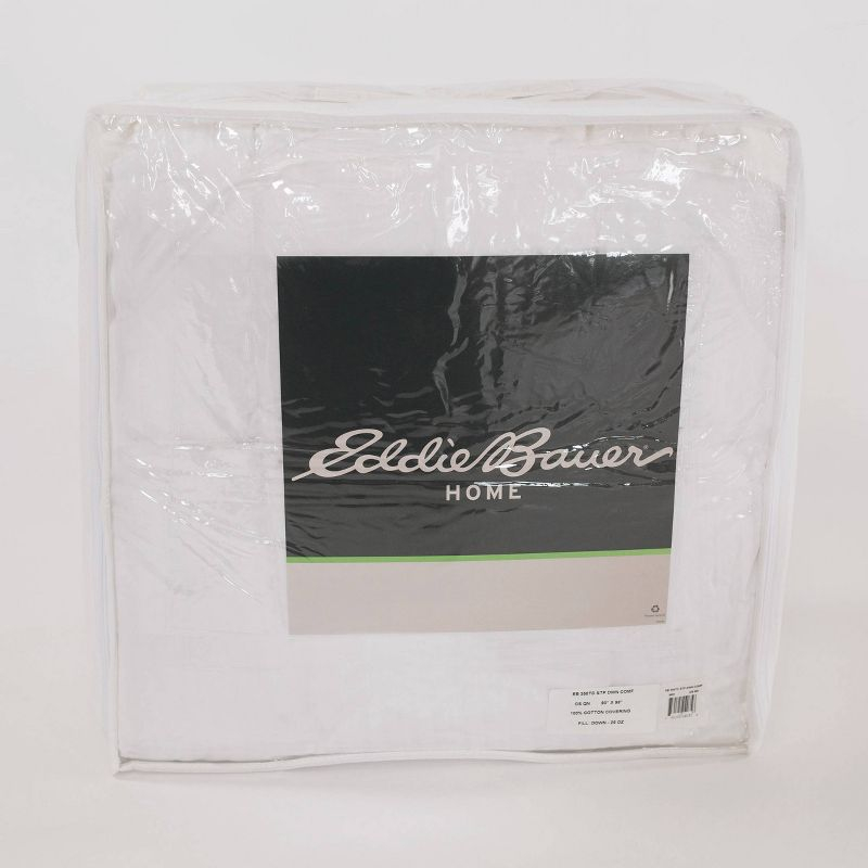 Eddie Bauer King 350 Thread Count Lightweight Down Comforter: Hypoallergenic, Damask, Machine Washable