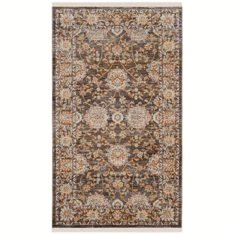 Vintage Persian VTP469 Power Loomed Indoor Accent Rug - Brown/Multi - 3'x5' - Safavieh