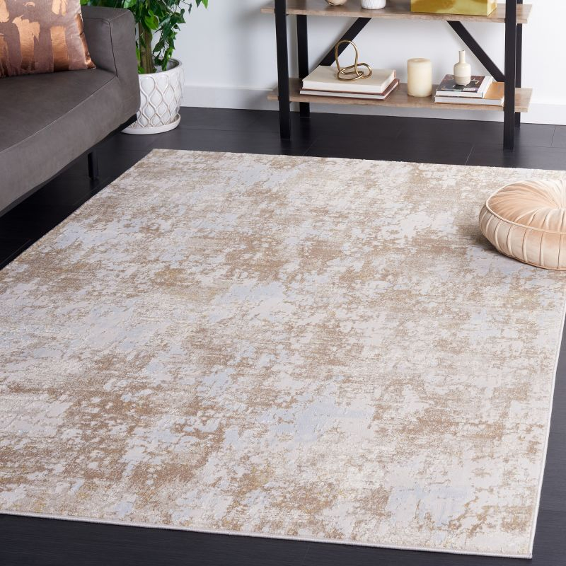 Continental CON112 Power Loomed Indoor Area Rug - Light Beige/Beige - 8'x10' - Safavieh