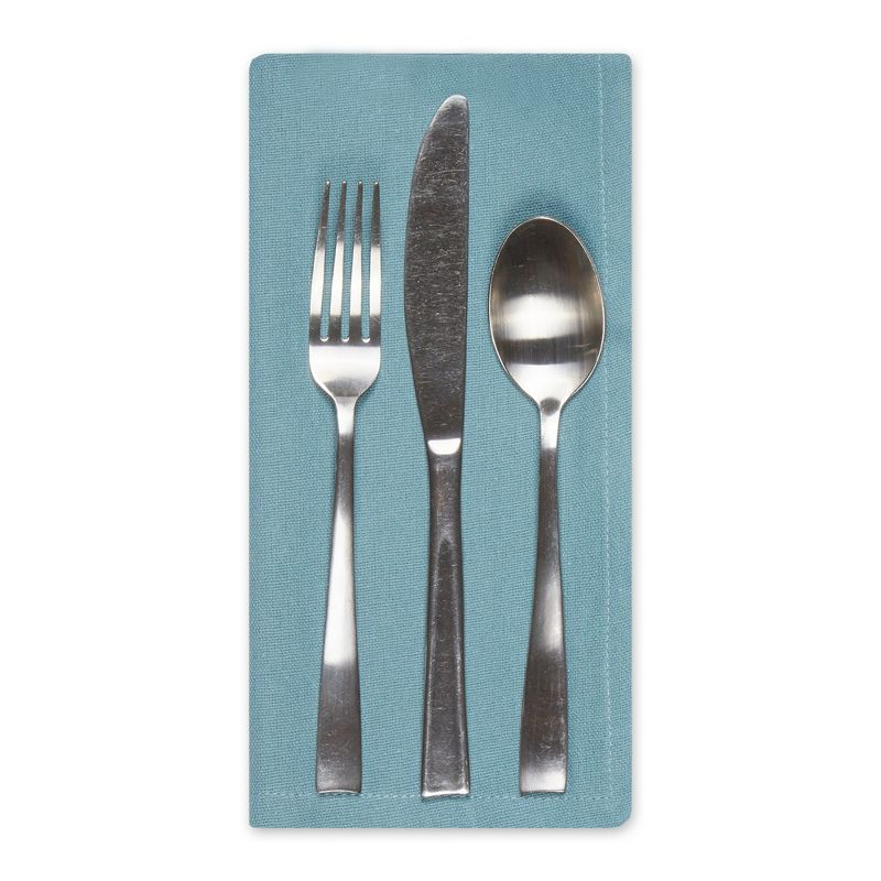 Design Imports Smoke Blue Solid Napkin Set/6
