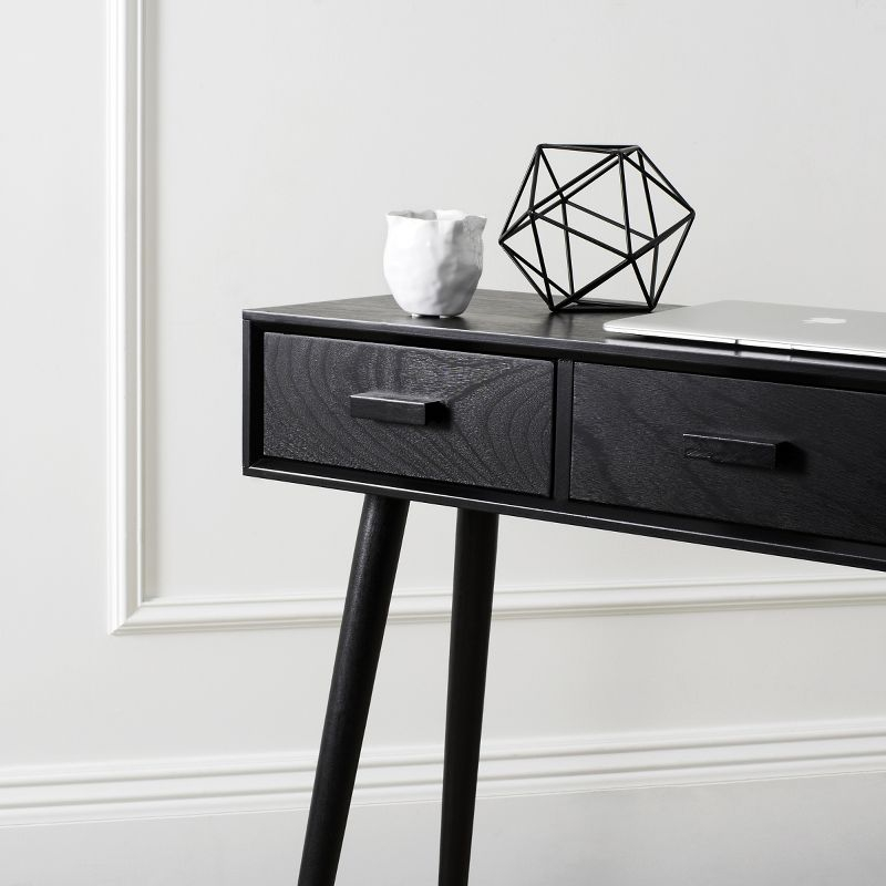 Albus 3 Drawer Console Table - CNS5701D - Black - Safavieh