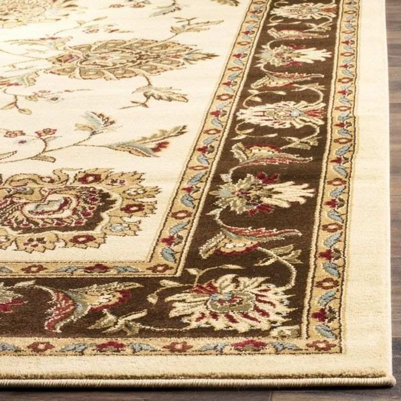 Lyndhurst LNH555 Power Loomed Accent Rug - Ivory/Brown - 3'3"x5'3" - Safavieh