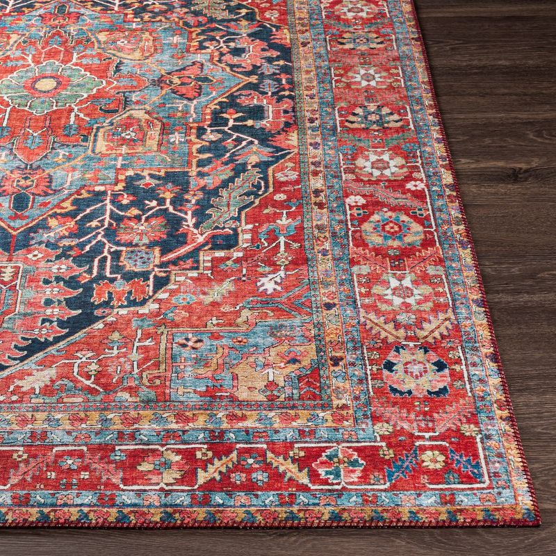 Mark & Day Linden 3'6"x5'6" Rectangle Woven Indoor Area Rugs Bright Red