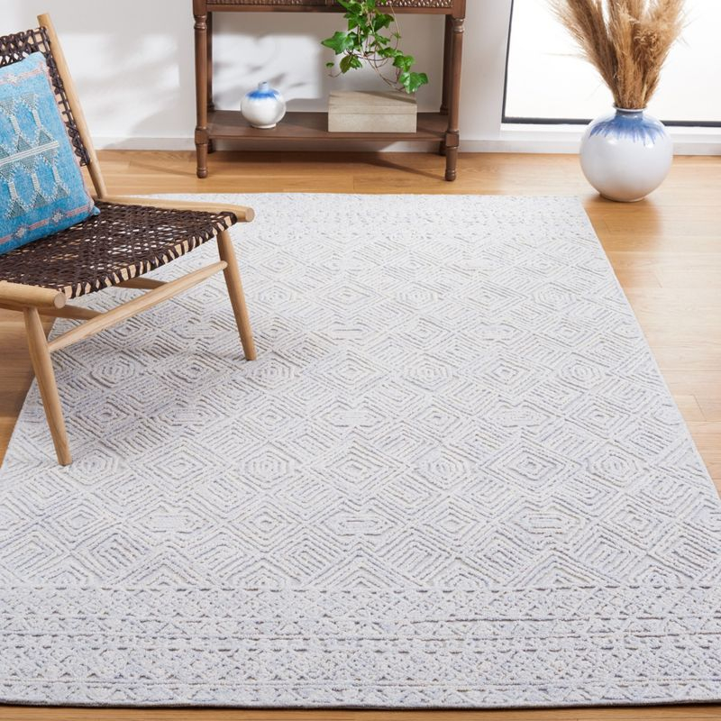 Textural TXT201 Hand Tufted Indoor Area Rug - Grey/Ivory - 5'x8' - Safavieh