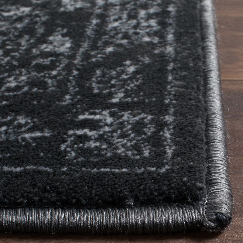 Carnegie CNG631 Power Loomed Area Rug - Dark Grey/Cream - 6'7"x9'2" - Safavieh.
