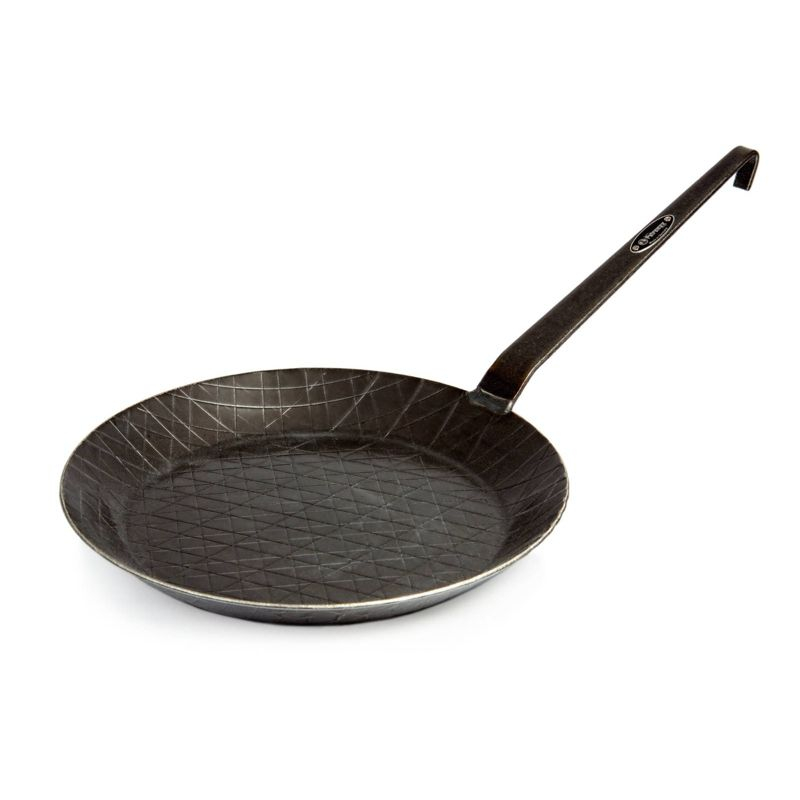 Petromax Wrought Iron Skillet, Long Handle Pan Conducts Heat Evenly, Indoor/Outdoor for Campfire or Home Kitchen, Stove to Table Serveware, 18"