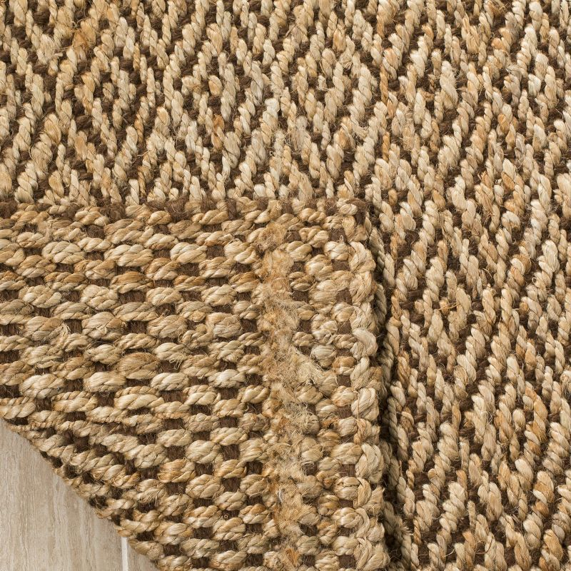 Natural Fiber NF183 Hand Woven Indoor Area Rug - Natural/Brown - 4'x6' - Safavieh