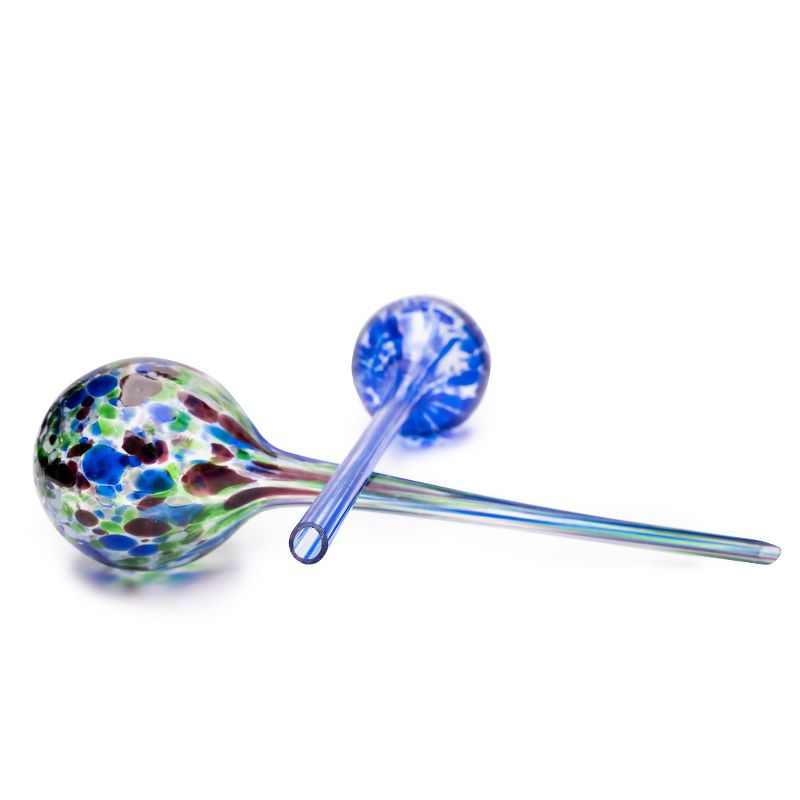 Lexi Home Self-Watering Plant Large Aqua Globes - Blue Green