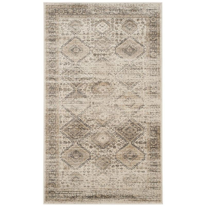 Vintage VTG118 Power Loomed Indoor Skid-Resistant Accent Rug - Stone - 2'x3' - Safavieh