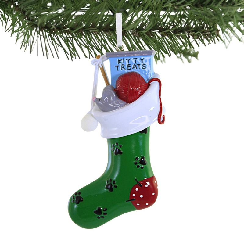 CraftOutlet.com 4.5 Inch Pet Stocking Personalize It Dyi Cat Kitten Tree Ornaments