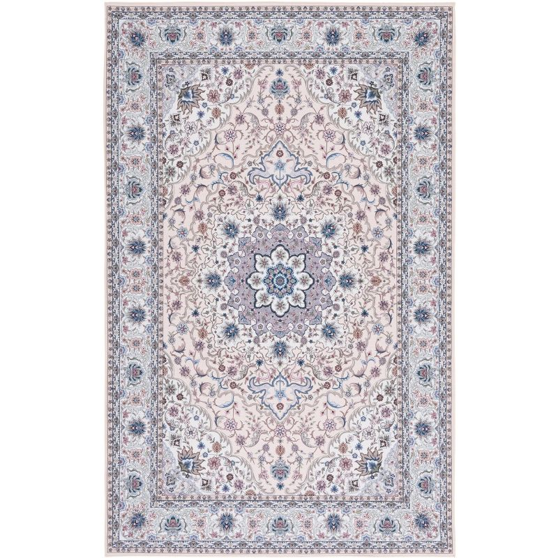Tucson Vintage Persian TSN123 Power Loomed Machine Washable Skid-Resistant Indoor Area Rug - Beige/Green - 9'x12' - Safavieh