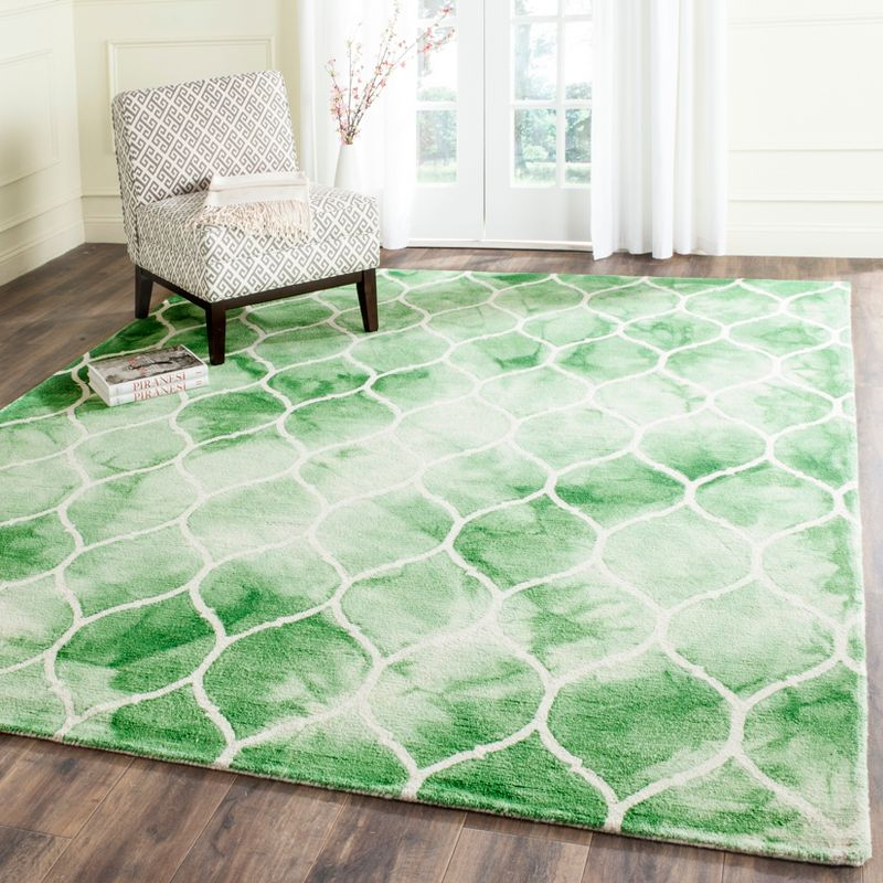 Dip Dye DDY685 Hand Tufted Indoor Area Rug - Green/Ivory - 8'x10' - Safavieh