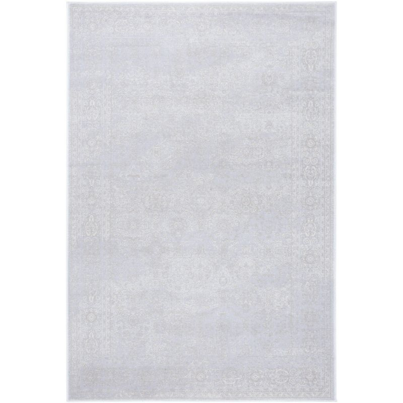 Carnegie CNG691 Power Loomed Area Rug - Light Grey/Grey - 5'1"x7'6" - Safavieh.