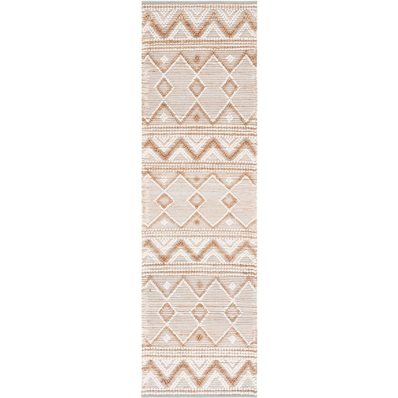 Natura NAT504 Hand Woven Runner Rug - Natural/Ivory - 2'3"x8' - Safavieh.