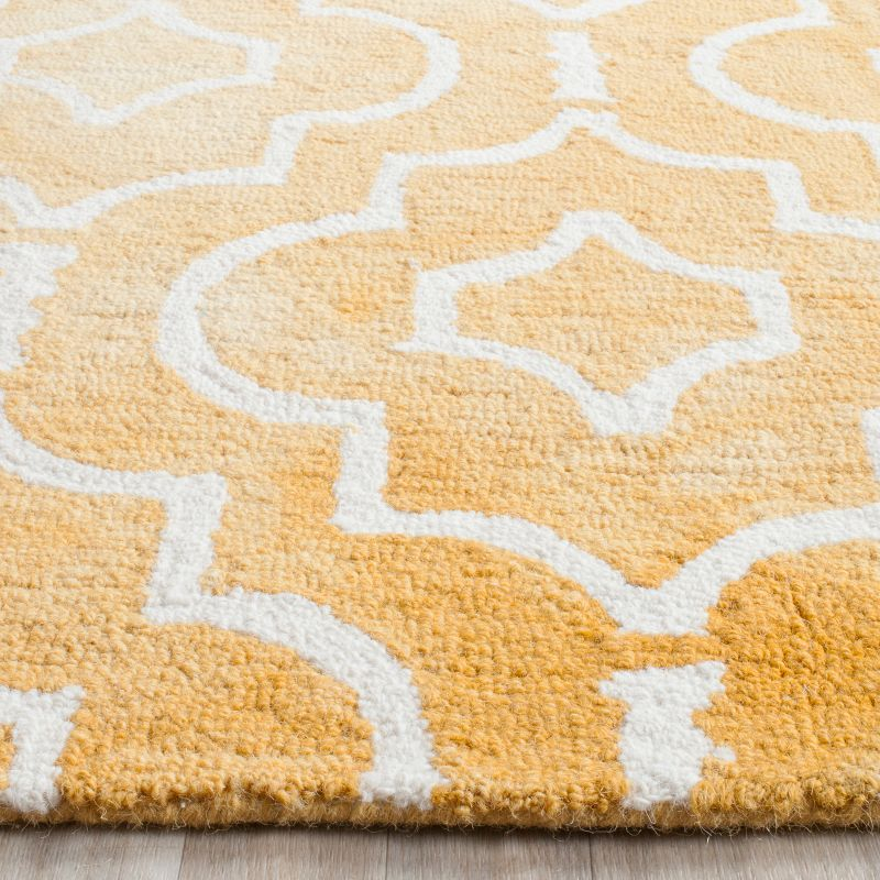 Dip Dye DDY538 Hand Tufted Indoor Area Rug - Gold/Ivory - 8'x10' - Safavieh