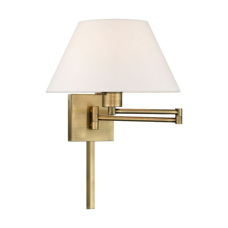 Livex Lighting 1 - Light Wall Light in  Antique Brass