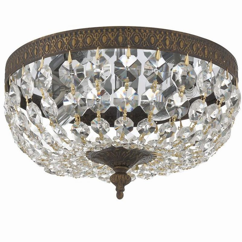 Crystorama Lighting Ceiling Mount 2 - Light Flush Mount in  English Bronze