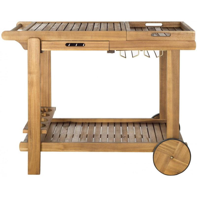 Orland Outdoor Tea Trolley PAT7010 - Natural - Safavieh